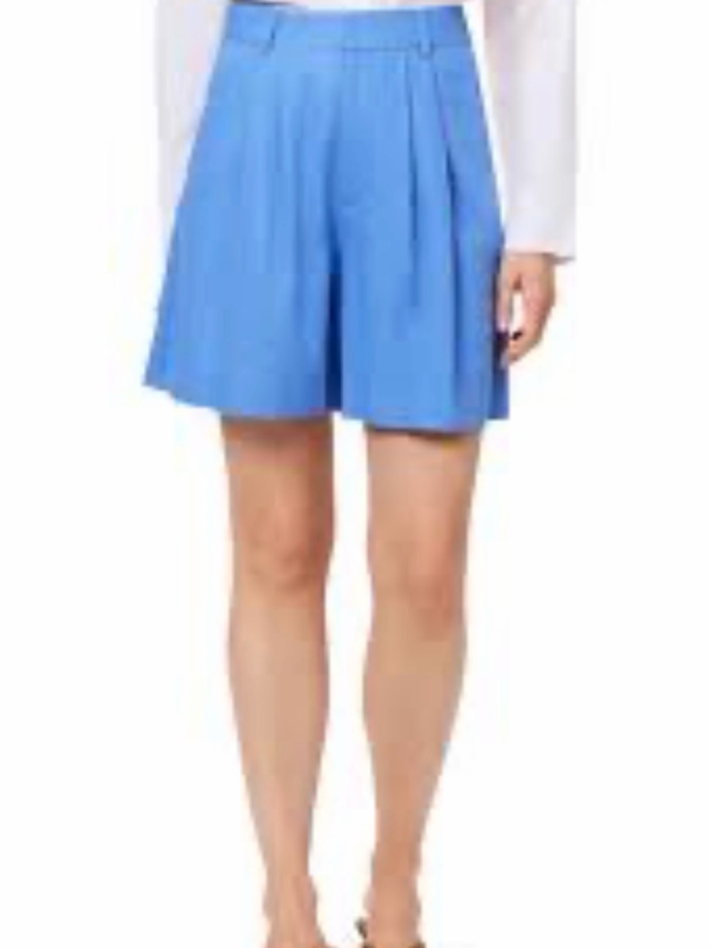 Scotch & Soda Royal Blue Pleated blue tailored high waisted shorts comfortable